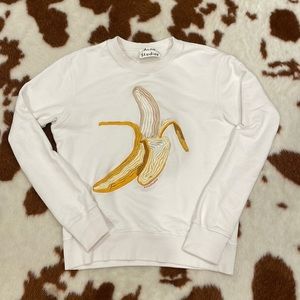 Acne Studios Casey Banana Crew Sweatshirt